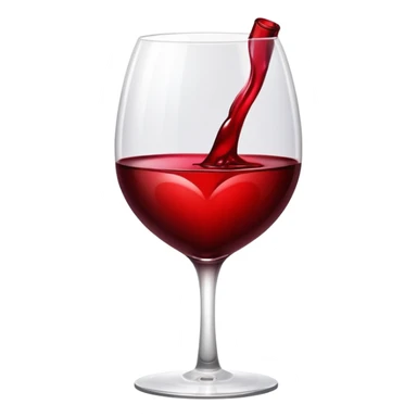 Wine red heart sticker
