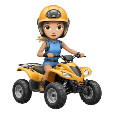 Atv ride girl sticker