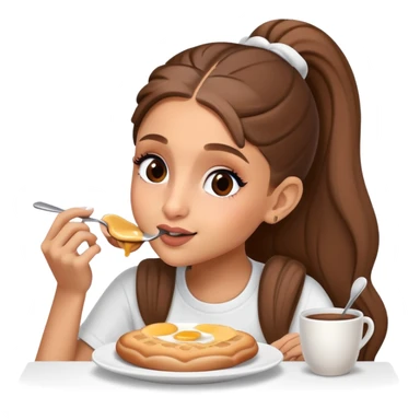 Ariana grande eating breakfast  sticker