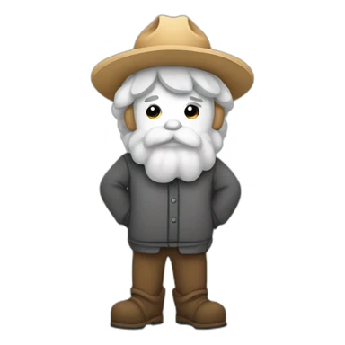 Agriculteur de coton noir triste sticker