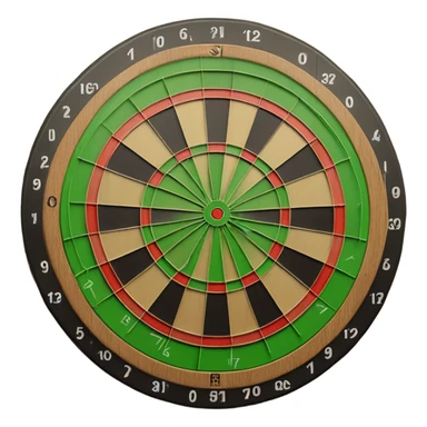 wooden dart board sticker