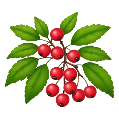 bush with a few berries sticker