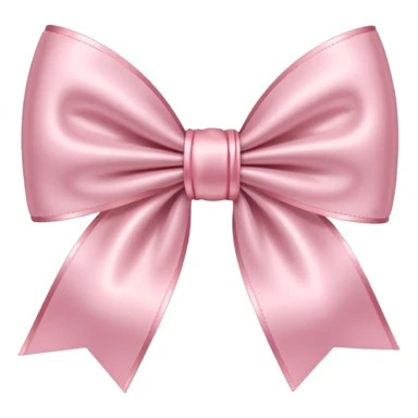 Light pink satin bow sticker