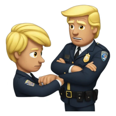trump-getting-arrested sticker
