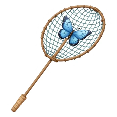 a net on a stick, for catching butterflies sticker