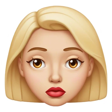 side eye emoji with pursed lips sticker