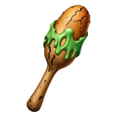 Rotten flesh drumstick sticker