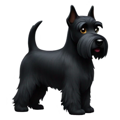 Black Scottie dog sticker