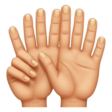 Hands fingering sticker