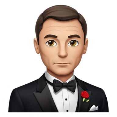 James Bond at the casino sticker