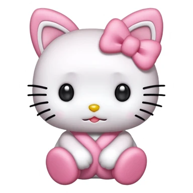 Hello kitty with mymelody  sticker