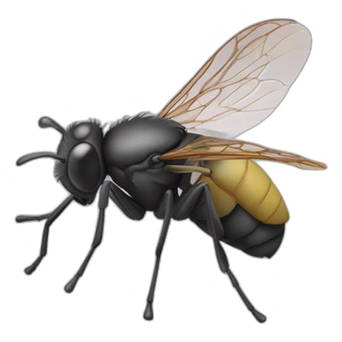 mouche qui meurt sticker