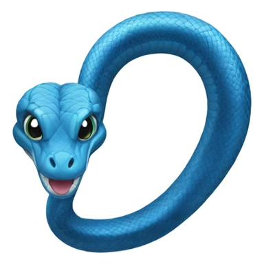 blue snake sticker