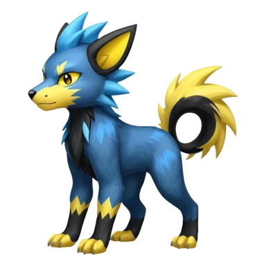 PalkiaZeraora-Manectric-Luxray-Fakémon-fusion-animal-creature, full body  sticker