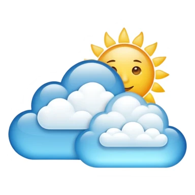 sunny weather sticker