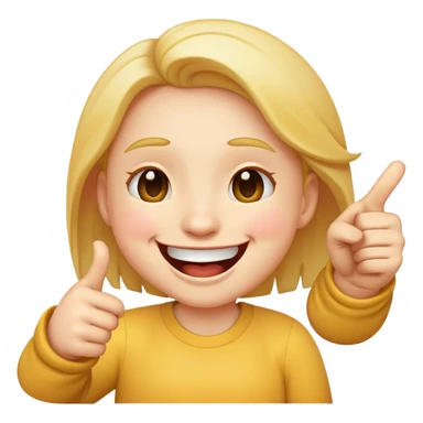 laughing emoji while pointing sticker