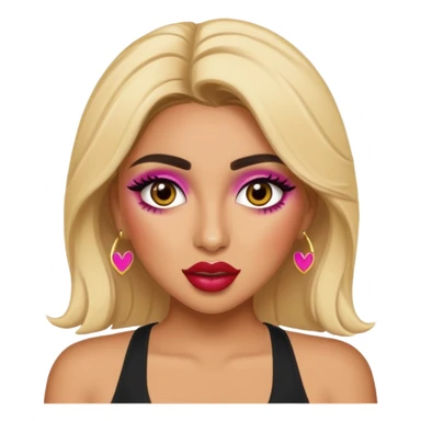 Huda from Love Island crashout face emoji sticker