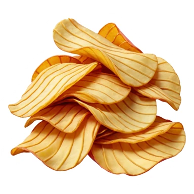 red colored potato chips sticker