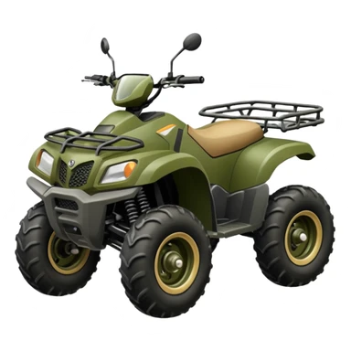 khaki green quad bike sticker