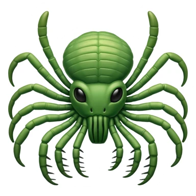 green Baby Facehugger sticker