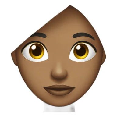 Mujer cabello liso negro Costa rica Karen Morales Adams sticker