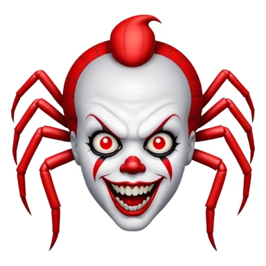 Pennywise sous sa forme originelle avec des pattes d'araignée sticker
