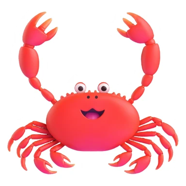 screaming crab sticker