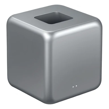  modern software box. Smooth 3D form, rounded edges, soft realistic lighting, minimalist design, no text or logos, neutral background. Rendered in the same realistic style as official Apple emojis (like the toolbox or laptop emoji). sticker