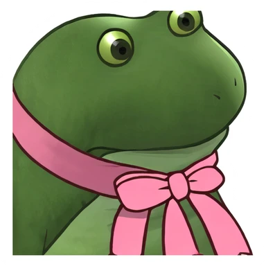 pink hearth with white bow  sticker