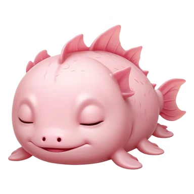 Meme-Worthy Cute Sleeping Axolotl Portrait Emoji, Head resting peacefully with a contented smile, showcasing a slender, graceful body with smooth, pale pink skin and gently drooping feathery gills, eyes shut in a serene nap, Simplified yet hilariously adorable features, highly detailed, glowing with a soft, drowsy light, high shine, relaxed and utterly lovable, stylized with an air of playful laziness, bright and heartwarming, soft glowing outline, capturing the essence of a comically sleepy aquatic friend, so meme-worthy it feels like it could instantly become the next viral sensation of adorable slumber! sticker