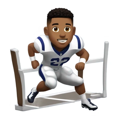 Saquon Barkley backwards hurdle sticker