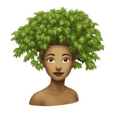 driade tree woman  sticker
