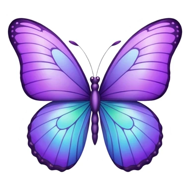 purple butterfly sticker