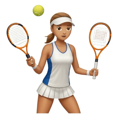 women playing tennis  sticker