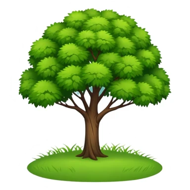 make a savannah emote, no animals, just an acacia tree and some grass, discord like emote sticker