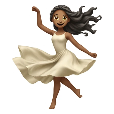 dancing girl sticker