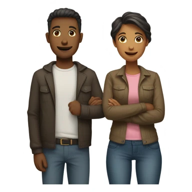 MALE AND FEMALE JOINED HANDS TOGET sticker