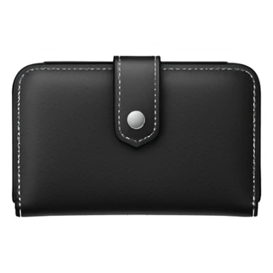 black leather wallet sticker