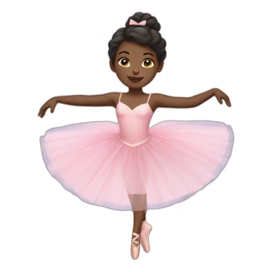 Black girl ballerina sticker