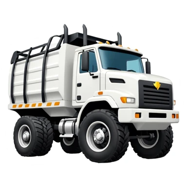 Maximum Destruction - truck (Model Year: 2022) (Iconic colour: white) - A ferocious truck featuring a vivid white base. Emphasize sharp, high-contrast black streaks across the body, creating a look of aggressive, explosive energy. sticker