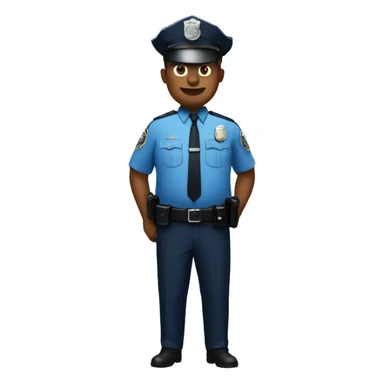 police officer with big belly sticker