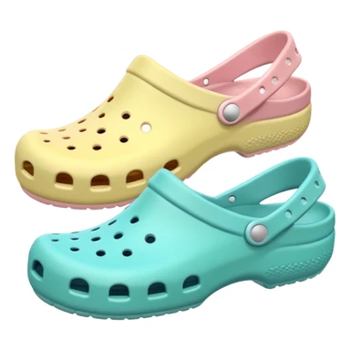 crocks fun edition in pastel color sticker