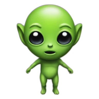 Alien sur la terre sticker