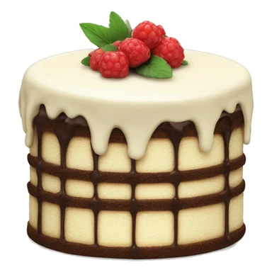 vanilla cake with vanilla topping sticker