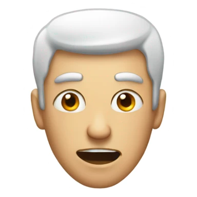 a man in a toilet with crazy eyes sticker