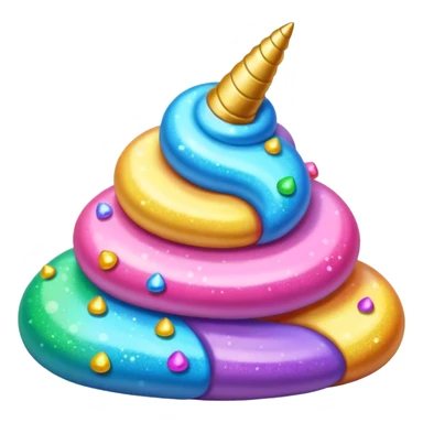 Unicorn poop sticker