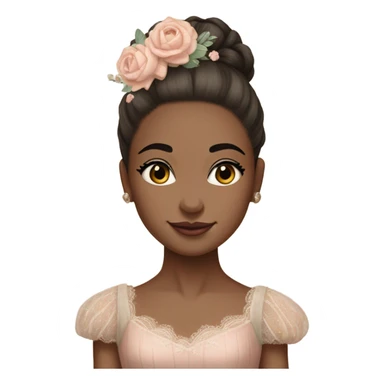 Shabby chic ballerina  sticker