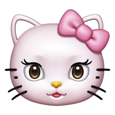 hello kitty with mascara spoolie sticker