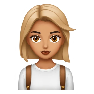 fashionable girl with attitude posing sticker