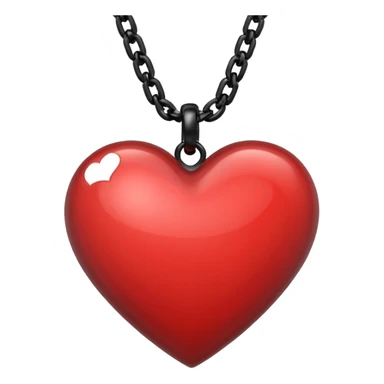heart with a black chain sticker